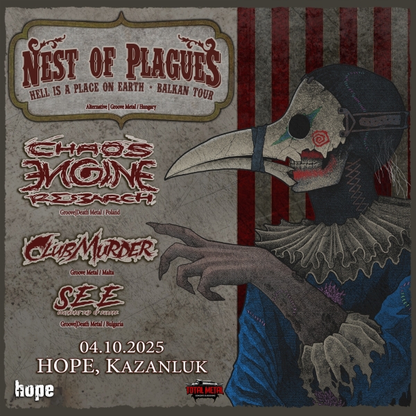 NEST OF PLAGUES, CLUBMURDER, CHAOS ENGINE RESEARCH