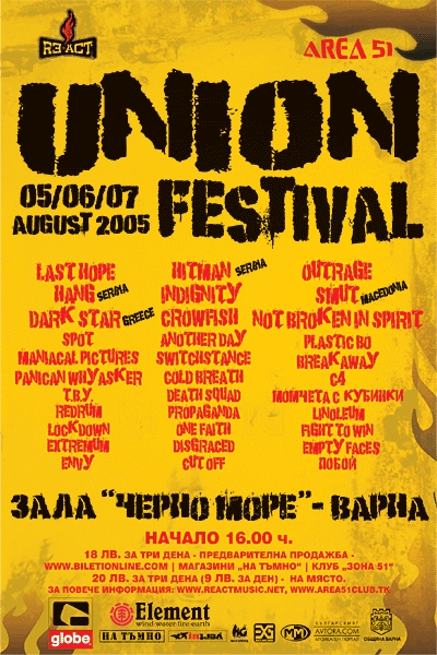 Union Festival - day 3 - DARK STAR, Indignity