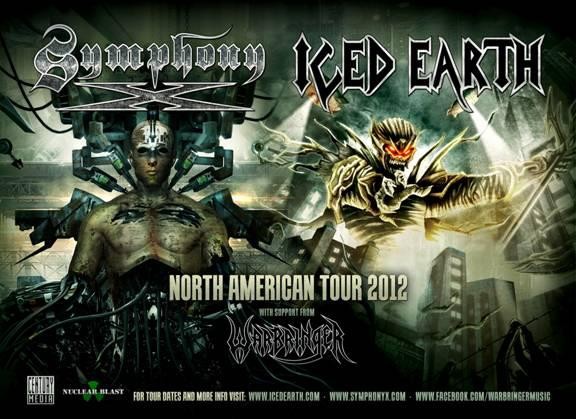 Iced Earth Symphony X tour poster
