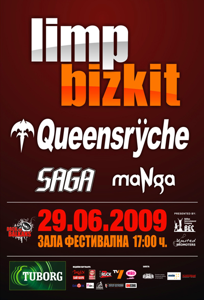 lim bizkit queensryche sofia 2009